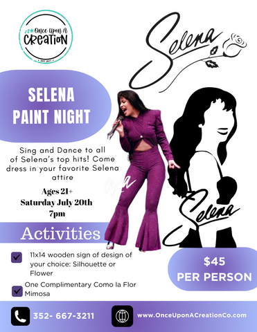 Selena Sip and Paint Night